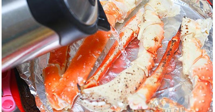 Món cua king crab nướng lò, thơm ngon nức lòng thực khách