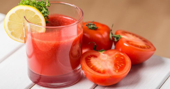 Trong cà chua có chứa rất nhiều chất dinh dưỡng có lợi cho cơ thể như carotene, lycopene, vitamin và kali. Tất cả những chất này đều rất có lợi cho sức khoẻ con người. Đặc biệt cái loại vitamin B, vitamin C và beta carotene giúp cơ thể chống lại quá trình oxy hoá của cơ thể, giảm thiểu nguy cơ tử vong do bệnh tim mạch và ung thư. Nước ép cà chua có tác dụng giải rượu nhanh và hiệu qủa.