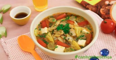 Cách nấu canh ngao đậu phụ ngon ngọt