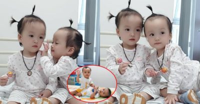 Diệu Nhi hoàn chỉnh đường tiêu hóa, cặp song sinh tíu tít ngày xuất viện