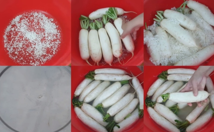 Các bước thực hiện cách làm củ cải muối xá bấu... Cách làm củ cải muối xá bấu đơn giản; Cách làm củ cải muối khô; 
