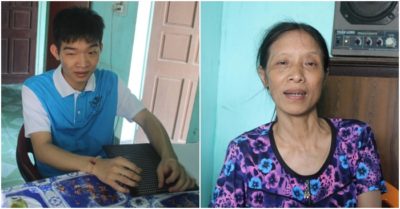 Mẹ đan chổi mưu sinh, nuôi con trai mù lòa giành học bổng 2,2 tỷ