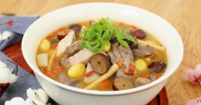 Cách nấu bắp bò hầm bạch quả thơm ngon bổ dưỡng