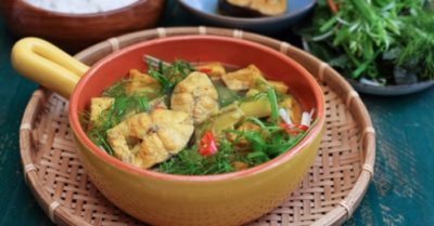 Cách nấu cá lăng om chuối đậu thơm ngon đậm đà hương vị