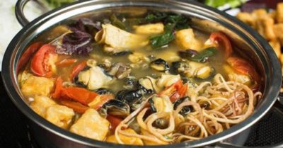 Cách nấu lẩu ốc bươu chua cay đậm vị