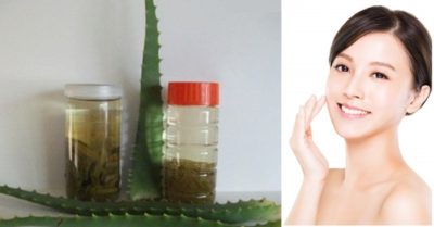 Nha đam ngâm giấm cho làn da trắng hồng, sạch mụn