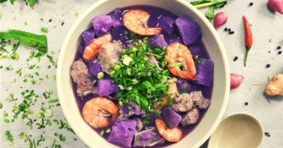 Cách nấu canh khoai mỡ ngon miệng dễ làm với 3 bước đơn giản