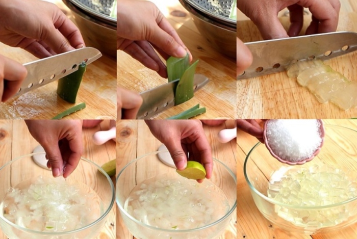 làm chè đậu xanh hạt sen nguyên vỏ bột sắn dây bột sắn nước cốt dừa phổ tai sắc đặc.