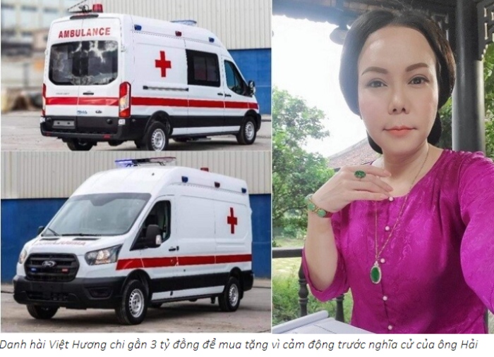 Nghệ sĩ Việt Hương tặng ông Đoàn Ngọc Hải xe cứu thương gần 3 tỷ đã về tới Việt Nam
