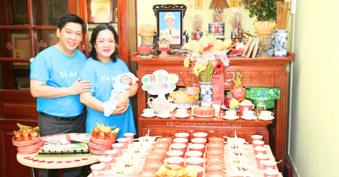 Lễ đầy tháng – Dấu ấn gắn kết gia đình Việt