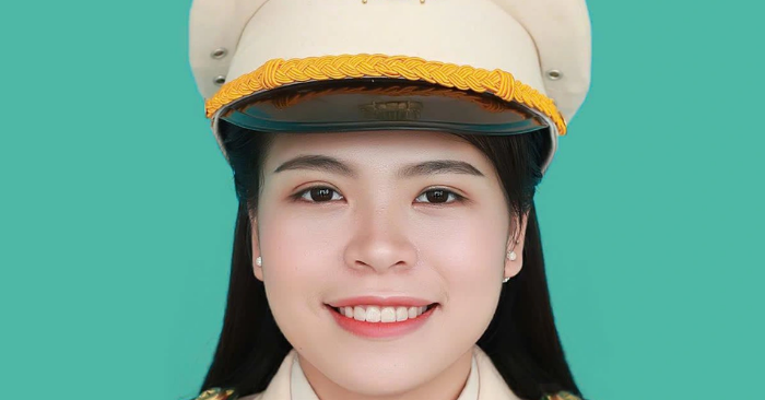 Nữ chiến sĩ công an truyền cảm hứng